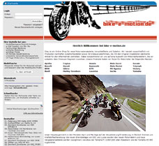 Online-Shop für den Verkauf von Motorradzubehör