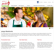 Webdesign + Website für die pepp Akademie