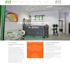 Webdesign-Relaunch mit Wordpress für Physiotherapie- und Wellness-Praxis FiT in Ahlen